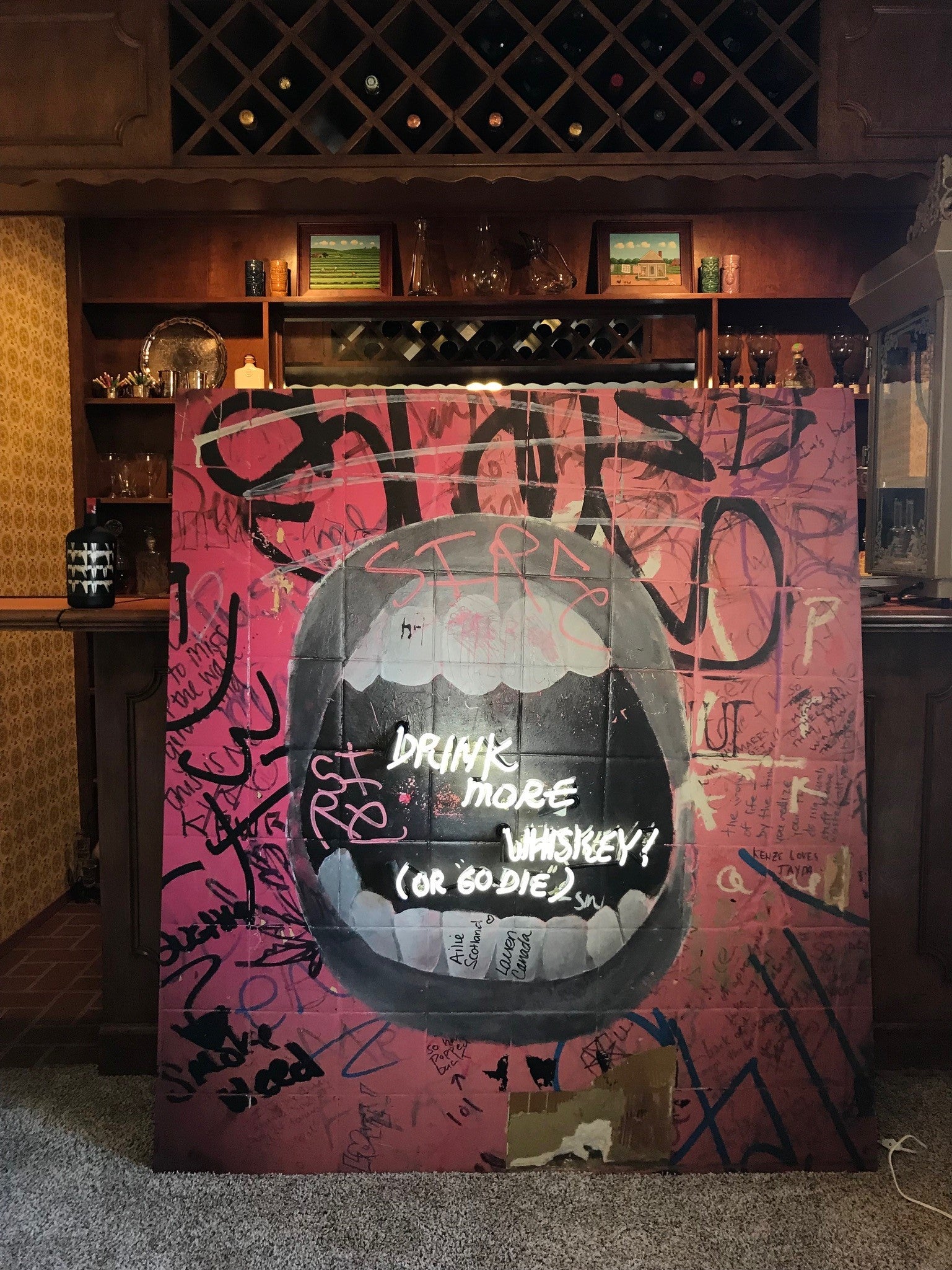 Neon Art - DRINK MORE WHISKEY